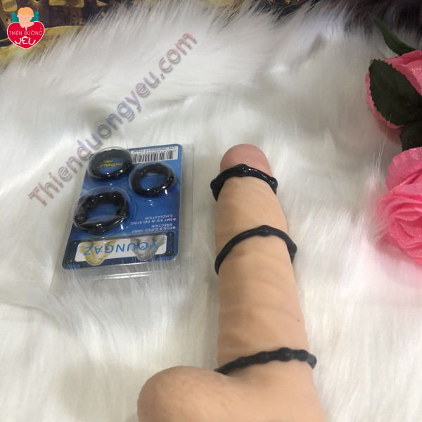 Bộ Ba Vòng Đeo Dương Vật Đôn Cao Cấp Chính  Hãng